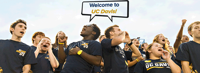'Congratulations to our newly admitted #Aggies! Welcome to @[13917075214:274:UC Davis]!  #new2ucdavis'